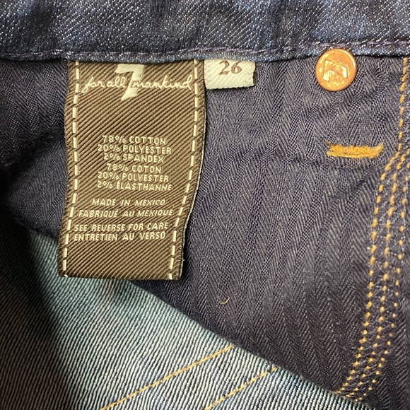 7 for all mankind Lexie Kimmie Bootcut blue Jeans size 26 - Picture 3 of 9